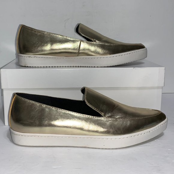 Aldo Trezzo Pointy Toe Sneaker Gold Patent - Picture 2 of 6